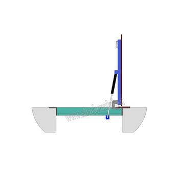 Напольный люк в подвал Контур с алюминиевым листом